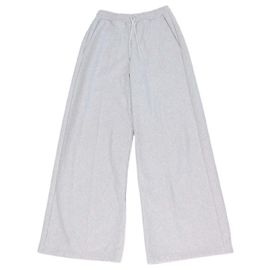 Céline Pantalones de chándal acampanados de algodón gris claro con cordón Celine