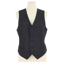 Blazer Chaleco Karl Lagerfeld en mezcla de viscosa negro metalizado