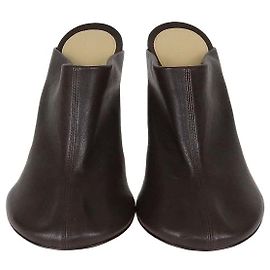 Mules Dot Sock in pelle marrone Bottega Veneta