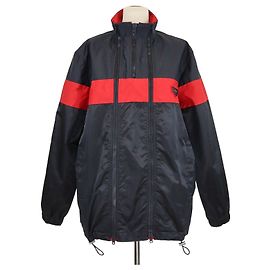 Giacca a vento Givenchy in nylon nero/rosso