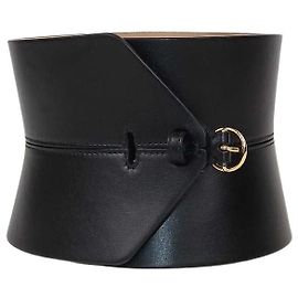 Alaïa Alaia Doppel-Bustier-Gürtel aus schwarzem Leder