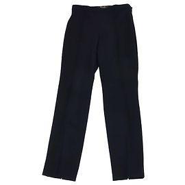 Pantalón de punto de lana azul marino Loro Piana