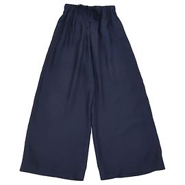 Loewe Anagram Pyjamahose aus Seide in Navy Blau
