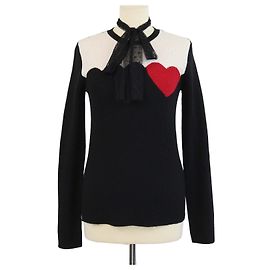 Maglione girocollo in maglia tricolore RED Valentino