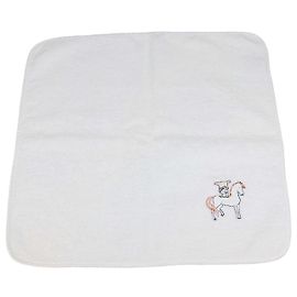 Hermès Hermes White Cotton Cabriole Washcloth