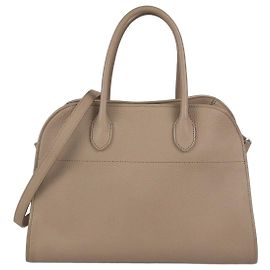 The Row Borsa Soft Margaux 12 in pelle Dark Taupe