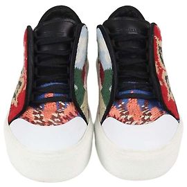 Alexander McQueen Low Top Sneaker aus multicolore Tapisserie-Stoff