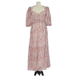 Isabel Marant Etoile Marant Etoile Leoniza Midi-Kleid aus Baumwolle mit mehrfarbigem Blumenprint