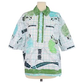 Hermès T-shirt Polo in cotone multicolore Hermes
