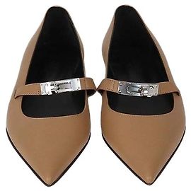 Hermès Ballerine Pegase Kelly in pelle marrone Hermes