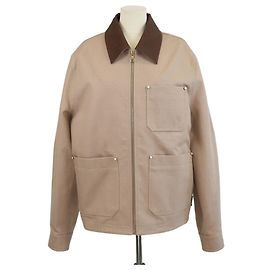 Chaqueta Blouson Workwear de Lona de Algodón Beige Louis Vuitton