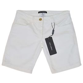 Shorts de denim blanco Dolce & Gabbana