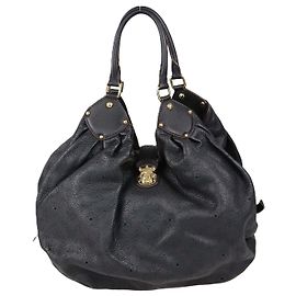 Borsa XL Surya Louis Vuitton in pelle Mahina Monogram nera