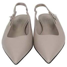 Hermès Décolleté slingback Lovely in pelle Nomade Beige Hermes