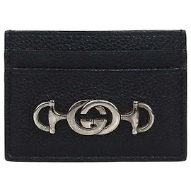 Tarjetero Gucci Zumi de piel negra