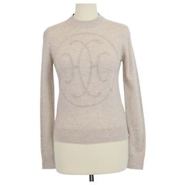 Hermès Maglione a maniche lunghe H-Lift in cashmere beige Hermes