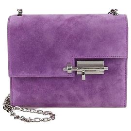 Hermès Hermes Mini Verrou Chaine Tasche aus Veau Doblis Violett