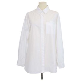 The Row Camisa oversize de manga larga en popelina de algodón blanca