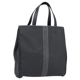 Borsa Tote LOEWE Canvas PVC Black Silver Auth bs36953
