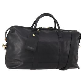 Coach Boston Bag Leder 2way Schwarz Goldton Auth 200213