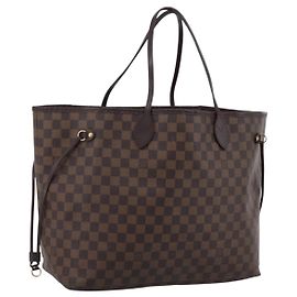 LOUIS VUITTON Damier Ebene Neverfull GM Tote Bag N51106 LV Auth 199470V