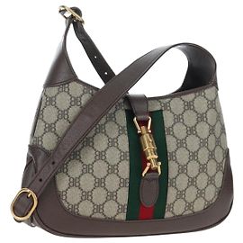 BALENCIAGA BB Monogram Jackie GUCCI collaboration PVC 680118 Auth yk20804SAM