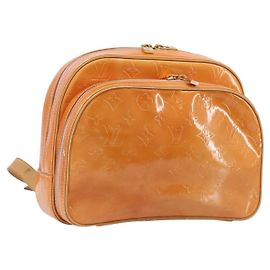 LOUIS VUITTON Monogram Vernis Marley Backpack Pink Rose M91039 LV Auth 200142