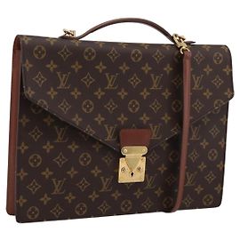 LOUIS VUITTON Monogram Porte Documents Bandouliere Bag M53338 LV Auth 202113A
