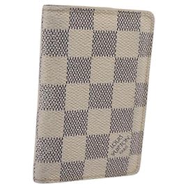 LOUIS VUITTON Damier Azur Organizer Dupoch Card Case N61727 LV Auth 200104