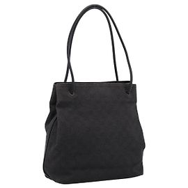GUCCI GG Canvas Tote Bag Black 101341 Auth 202202