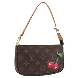 LOUIS VUITTON Monogram Cherry Mini Pochette Accessoires Pouch LV Auth 198316SAV