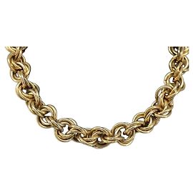Céline Collar CELINE Metal Dorado Auth bs36921
