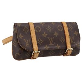 LOUIS VUITTON Monogram Pochette Marrell Waist bag M51159 LV Auth ka6017V