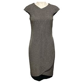 Abito da cocktail Chanel in maglia metallica intrecciata Nero / Oro