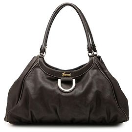 Gucci Abbey Large Schultertasche aus Kalbsleder in Braun mit D-Ring