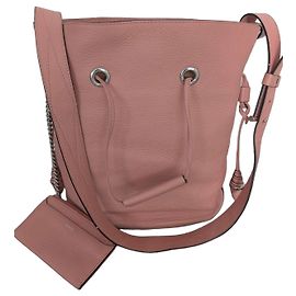 Lancel Le Huit Borsa a Secchiello Rosa Pelle Grana