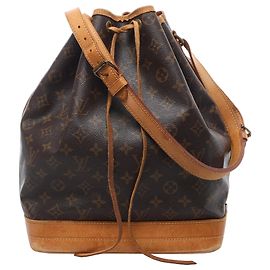 Borsa a tracolla Louis Vuitton Noe Monogram Canvas in Brown M42224