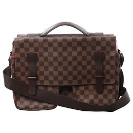 Borsa a tracolla Louis Vuitton Broadway Damier Ebene in marrone N42270