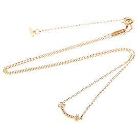 Pendente Tiffany & Co. T Smile Oro Rosa 18K Small