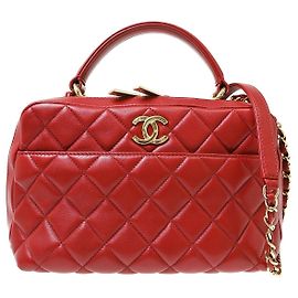 Chanel Trendy CC Top Handle Quilted Lambskin Medium