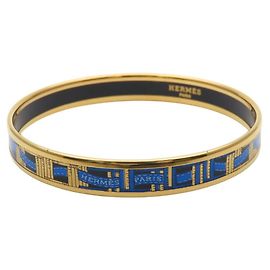 Hermès Bracciale con Charm Hermes - Blue, Gold, Black