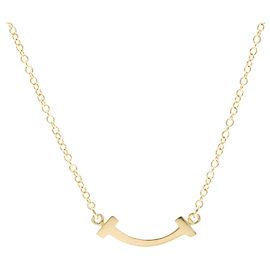 Tiffany & Co Collana Tiffany T Smile Micro Size in oro rosa