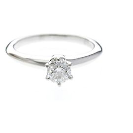 Tiffany & Co Anello Fascia Solitario con Diamante Tiffany