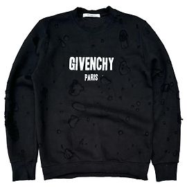 Givenchy Paris Distressed Sweatshirt