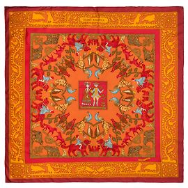 Hermès HERMES Seidenaccessoire Orange - 103823