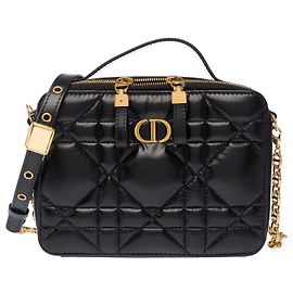 DIOR Dior Caro Tasche aus schwarzem Leder - 103830