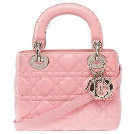 Borsa DIOR Lady Dior in Pelle Rosa - 103858