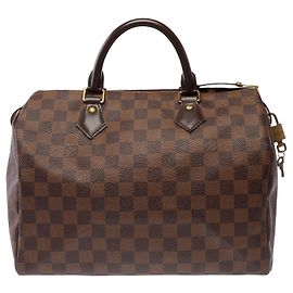 Borsa LOUIS VUITTON Speedy in Tela Marrone - 103848