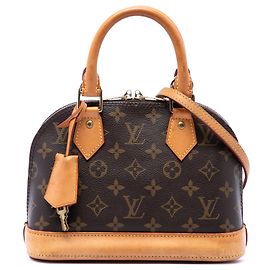 Louis Vuitton Monogram Alma BB Satchel Tasche Braun
