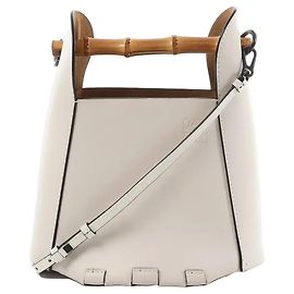 Sac à main 2Way en cuir LOEWE Bamboo Buckets en White